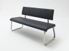MCA Furniture Arco Sitzbank - Maße in 155x86x59 cm - Bezug in Lederoptik grau - ABLE10GX