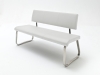 MCA Furniture Arco Sitzbank - Maße in 155x86x59 cm - Bezug in Lederoptik schwarz - ABLE10SX