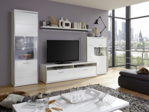 MCA Furniture Trento Wohnkombination VI mit 2er LED...