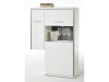 MCA Furniture Trento Anstell-Highboard R mit 1er LED Spot weiß - TRE83T23,07021ZB