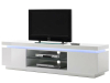 MCA Furniture TV Lowboard Ocean Hochglanz weiß lackiert inkl. LED Farbwechsel Beleuchtung 48980WW8